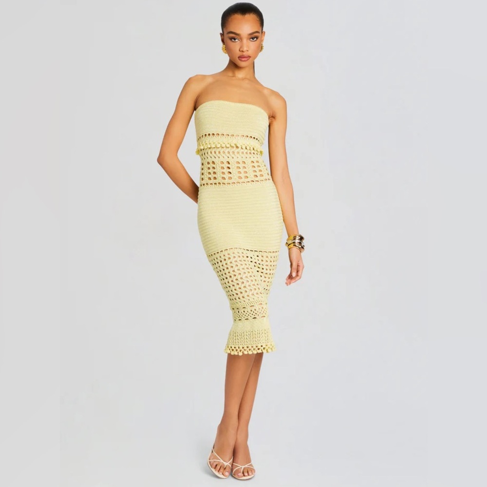 Retrofête Caroline knit crochet dress